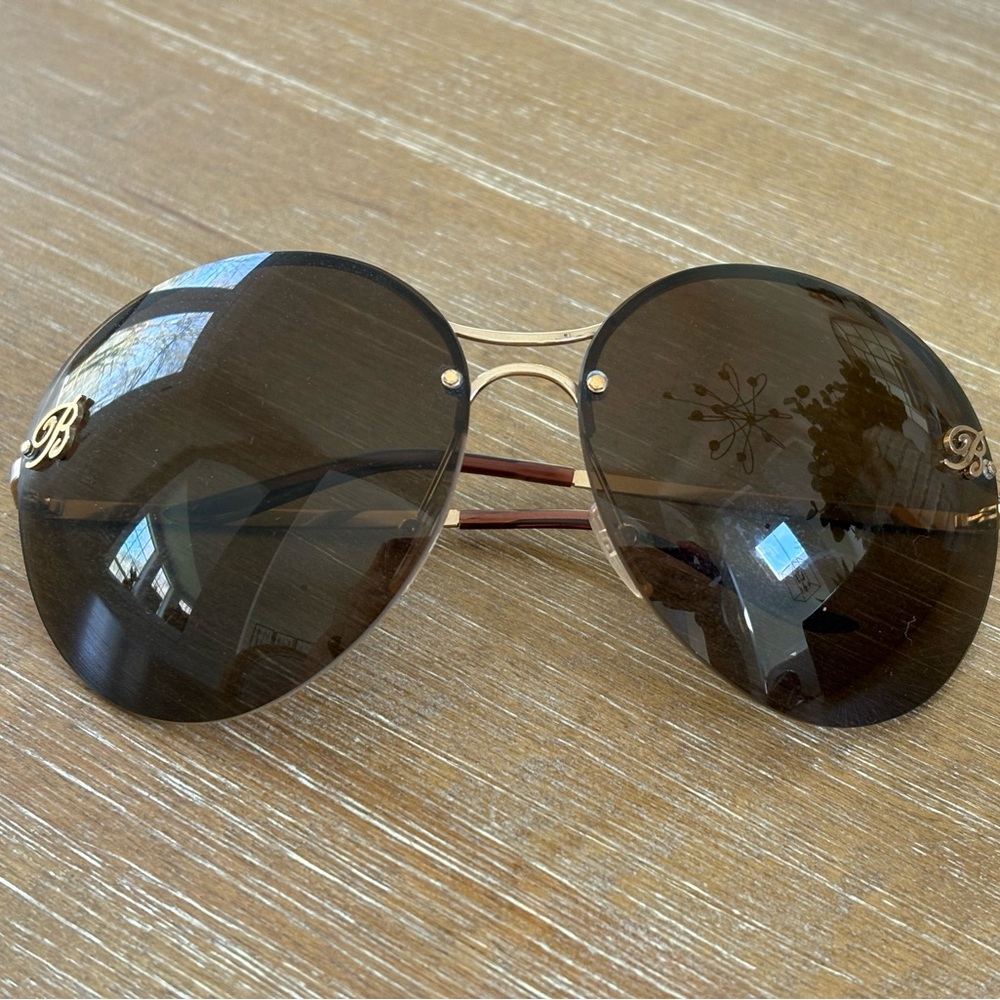 Blumarine Round Oversized Sunglasses